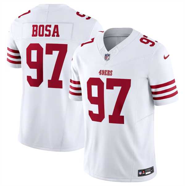 Men & Women & Youth San Francisco 49ers #97 Nick Bosa White 2023 F.U.S.E. Vapor Untouchable Limited Stitched Football Jersey,We sell and wholesale Men & Women & Youth San Francisco 49ers #97 Nick Bosa White 2023 F.U.S.E. Vapor Untouchable Limited Stitched Football Jersey on line form chian!